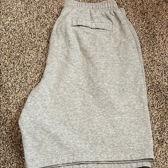 Nike men’s Light Gray Shorts with White Logo - Picture 3 of 3